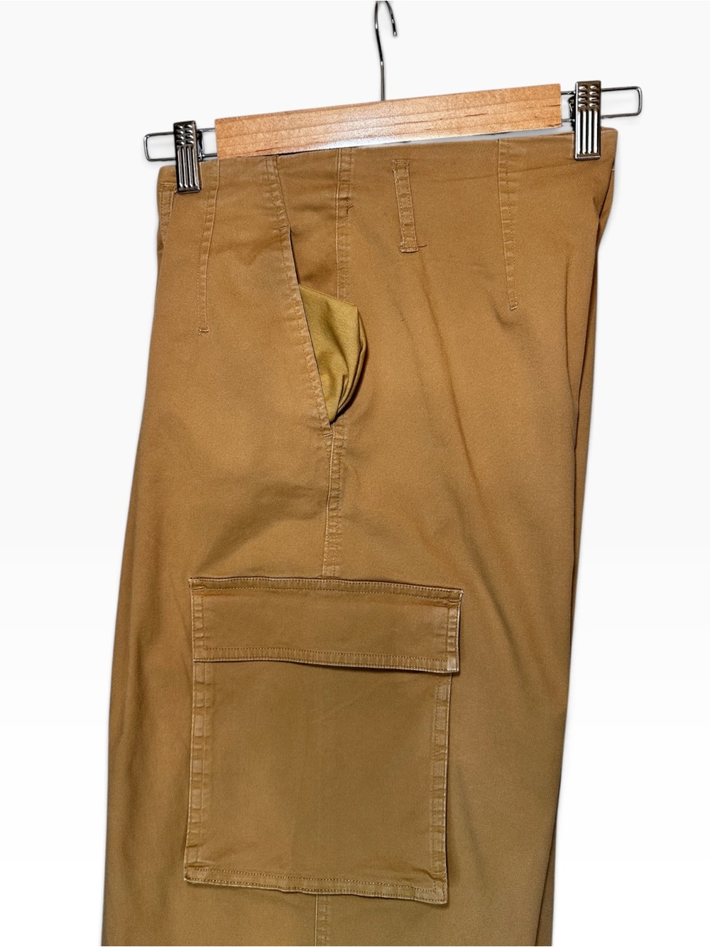 A New Day Women’s High-Rise Wide Leg Cargo Pants in Tan - Picture 4 of 8